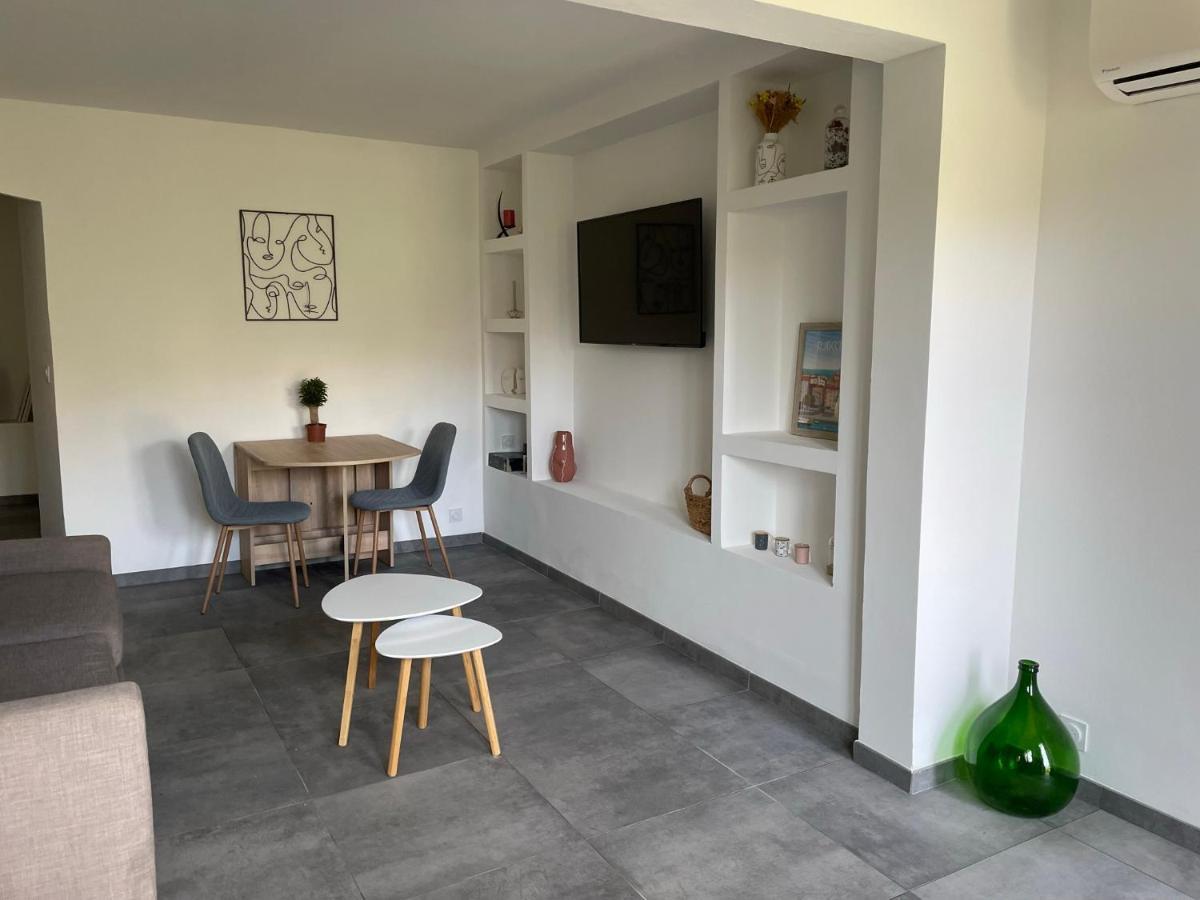 Appartement Avec Jardin Privatif อฌักซิโอ้ ภายนอก รูปภาพ